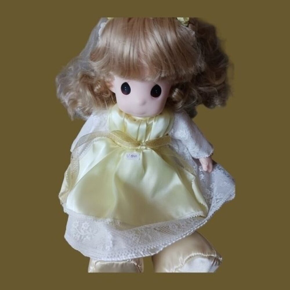 Precious moments vtg doll blonde hope songs of the spirit angel - Picture 9 of 11